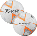 Precision - voetbal fusion lite - pu - 290 gram - wit oranje zwart - maat 5