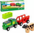 Brio world boerderijtrein op batterijen - speeltrein voor kinderen vanaf 3 jaar - 36018