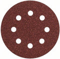 Bosch 5-delige schuurbladset voor excenterschuurmachines 115 mm geperforeerd - korrel 80