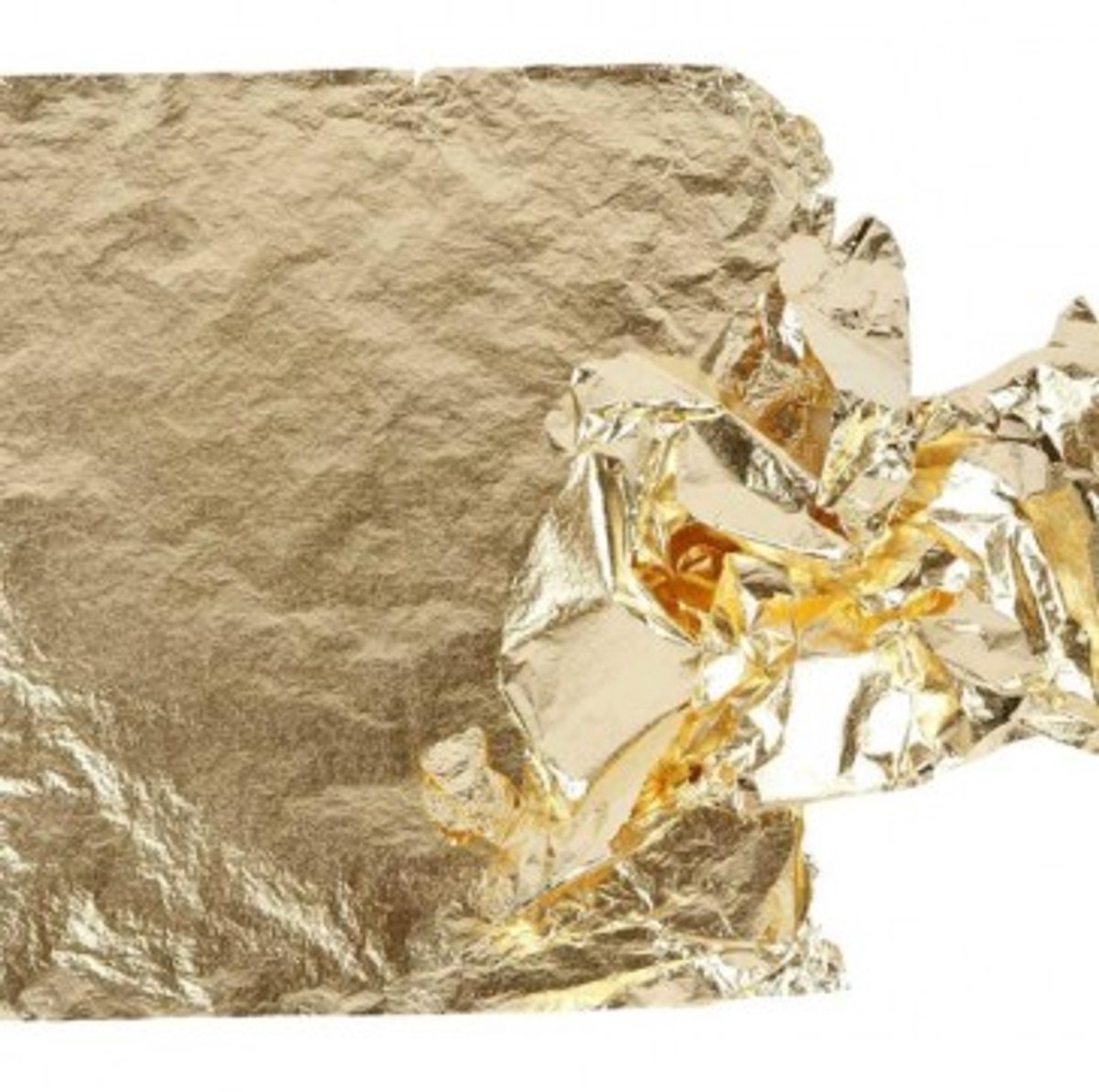 Creativ Company Imitations-Metallblatt, Blattgröße 16 x 16 cm, Gold, 0,625 m², 25 Blatt, 1 Schachtel