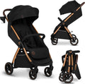 Lionelo ingrid buggy - kinderwagen tot 22 kg - auto-folding systeem - 360° eva wielen - xxl luifel met upf50+ - verstelbare rugleuning en voetsteun - panoramisch ventilatiepaneel - bekerhouder en mand