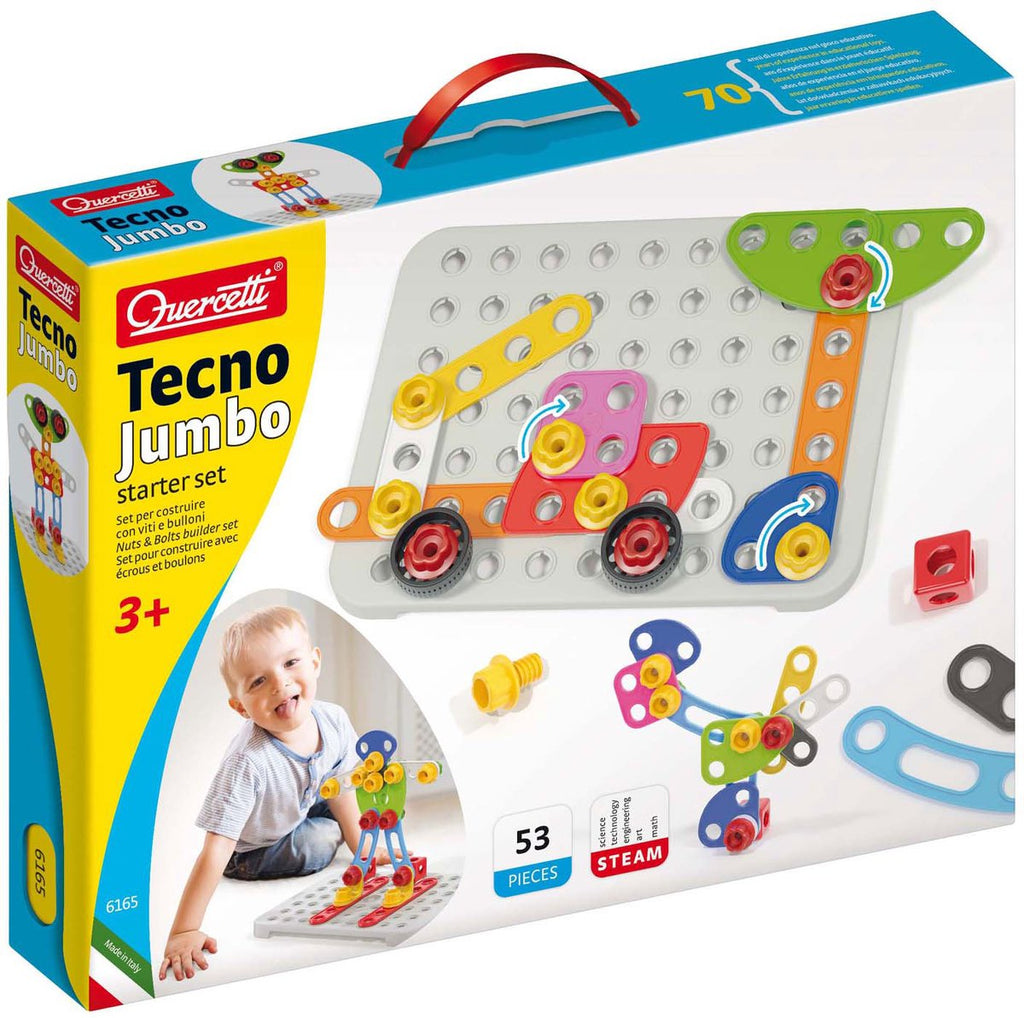 Quercetti Tecno Jumbo Starterset, 52-teilig