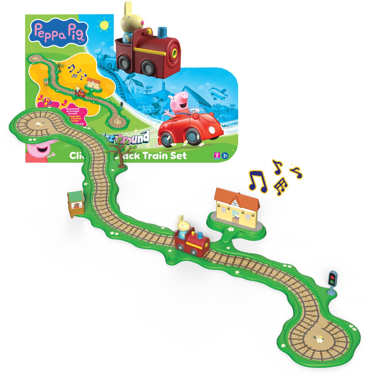 Spectron Peppa Pig-Zugset – Klick-Klack-Set