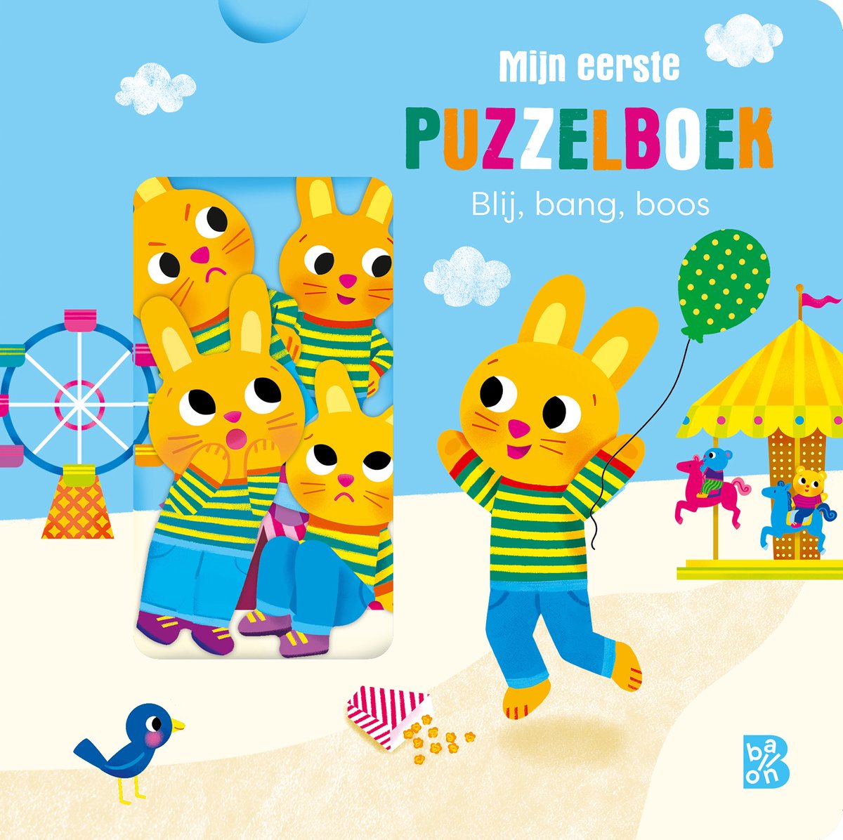 Merkloos sans marque puzzelboek - puzzelboek: blij, bang, boos
