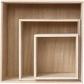 Creotime showdozen, h: 15x15+21,5x21,5+28x28 cm, diepte 12,5 cm, 3 stuk