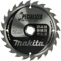 Makita ø 165mm asgat 20mm 24t cirkelzaagblad voor hout | specialized - b-32910