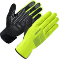 Gripgrab - ride waterproof winter fietshandschoenen lange vinger waterdicht met padding - unisex - geel hi-vis - maat xs