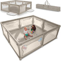 Lionelo willow xl - box voor baby's - 187 cm x 207 cm x 68 cm - vanaf 0-48 maanden groot oppervlak - zeer groot