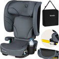 Lionelo orin autostoel isofix - opvouwbaar autostoeltje 100-150 cm (3,5-12 jaar 15 tot 36 kg groep 2 3) – 14-standen hoofdsteun – 4-standen rugleuning – licht compact – inclusief bekerhouder transporttas – kinderzitje i-size reis