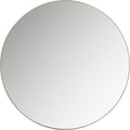 Woood doutzen spiegel - metaal - goud - 115x115x5