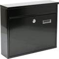 Vorel brievenbus met 2 sleutels - zwart - 310x360x100 mm