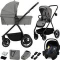 Lionelo meril 3in1 kinderwagen - buggy – xl reiswieg, wandelwagen adac-gecertificeerd autostoeltje – all-terrain wielen – compleet accessoireset – upf50+