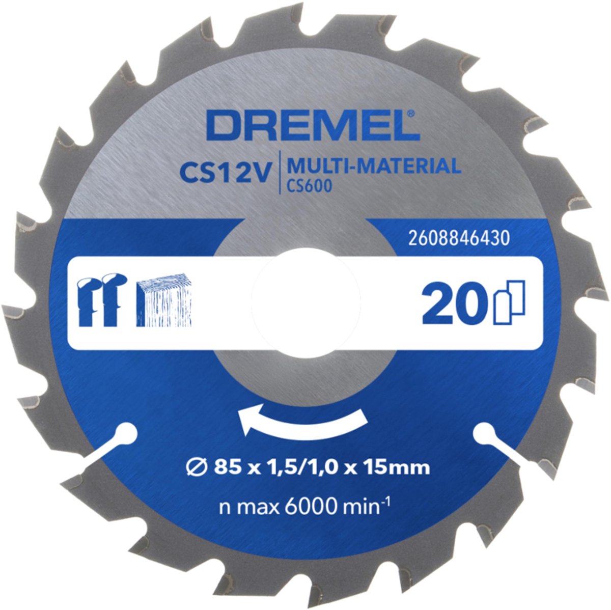 Dremel blueprint multi-material zaagblad (cs600)