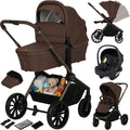 Lionelo mika plus - kinderwagen 3in1 - xxl set - incl. i-size autostoel - veelzijdig en jaarrond - grote wielen - tot 22kg - bediening met een hand - voor alle soorten terrein - accessoireset