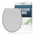 Schütte wc-bril 82302 grey - duroplast - soft close - afklikbaar - rvs-scharnieren - gelakt - grijs