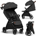 Lionelo ingrid buggy - kinderwagen tot 22 kg - auto-folding systeem - 360° eva wielen - xxl luifel met upf50+ - verstelbare rugleuning en voetsteun - panoramisch ventilatiepaneel - bekerhouder en mand