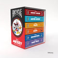 Bicycle disney classic mickey friends collection (6 decks) - poker - boxset