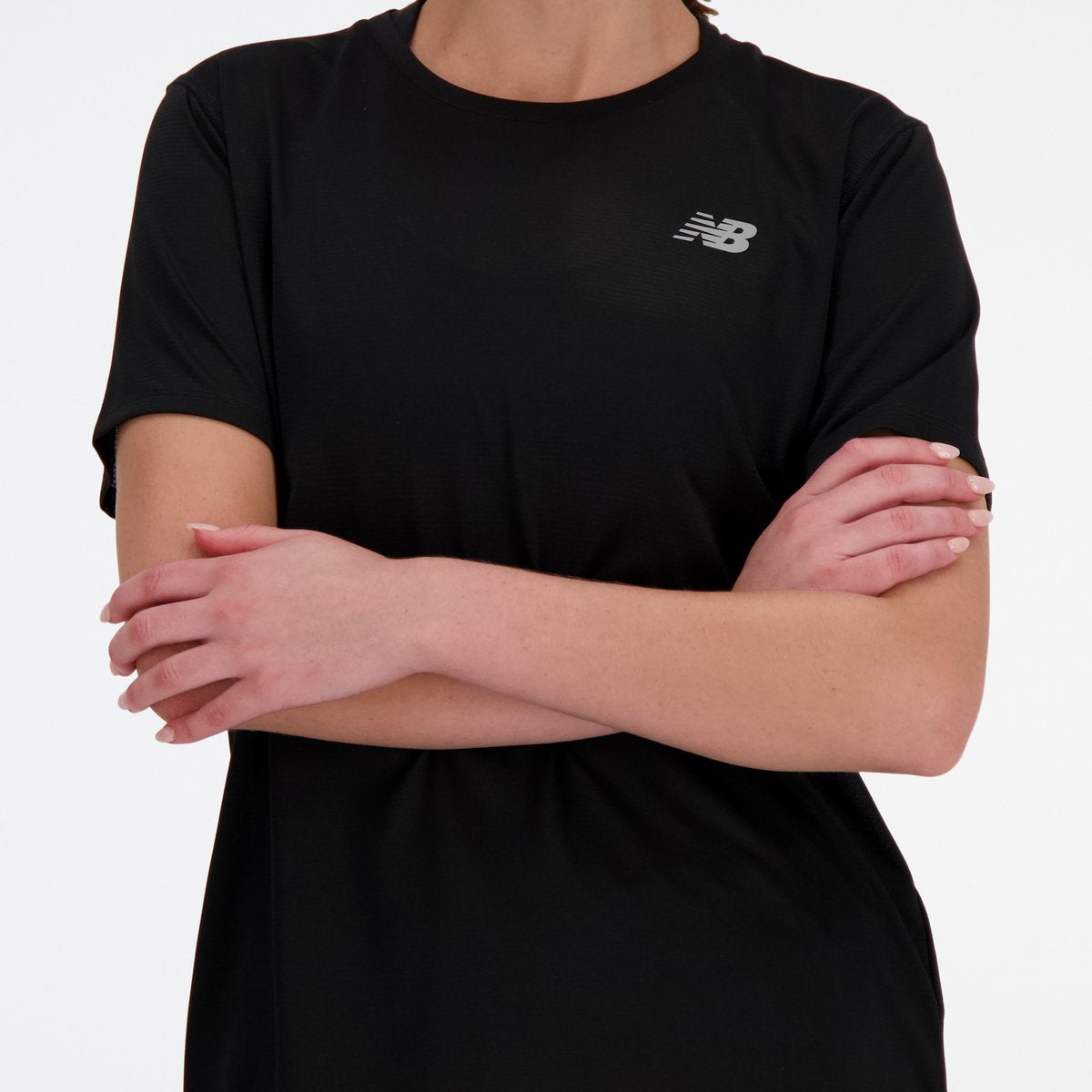 New balance sport essential t-shirt dames sportshirt - black s