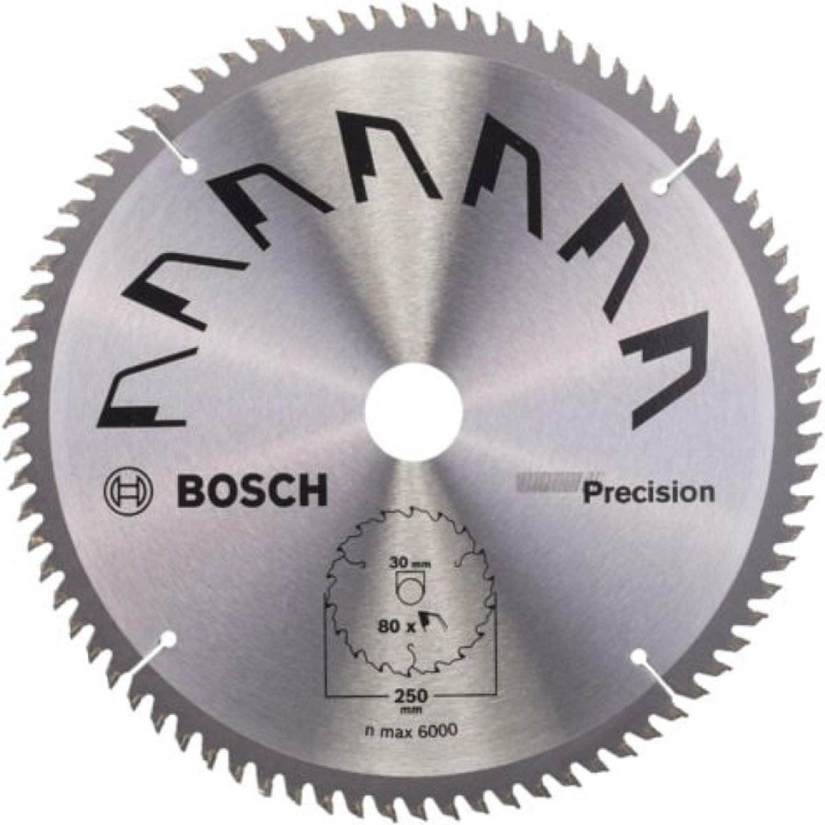 Bosch accessoires cirkelzaagblad precision 250x2x30 -,t80 (1)