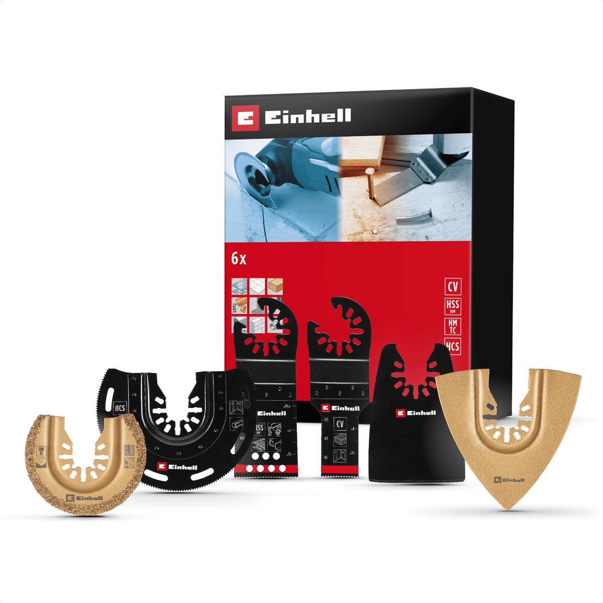 Einhell multitoolset - 6-delig