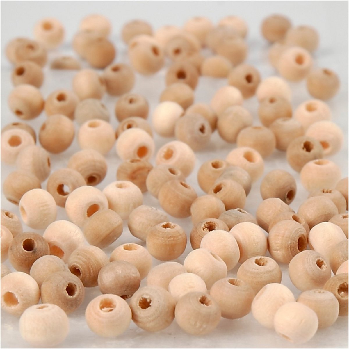 Creativ company cc houten kralen 5 mm naturel 100 stuks