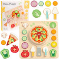 Klassisches Welt-Holzpuzzle Pizza, 22 Teile.