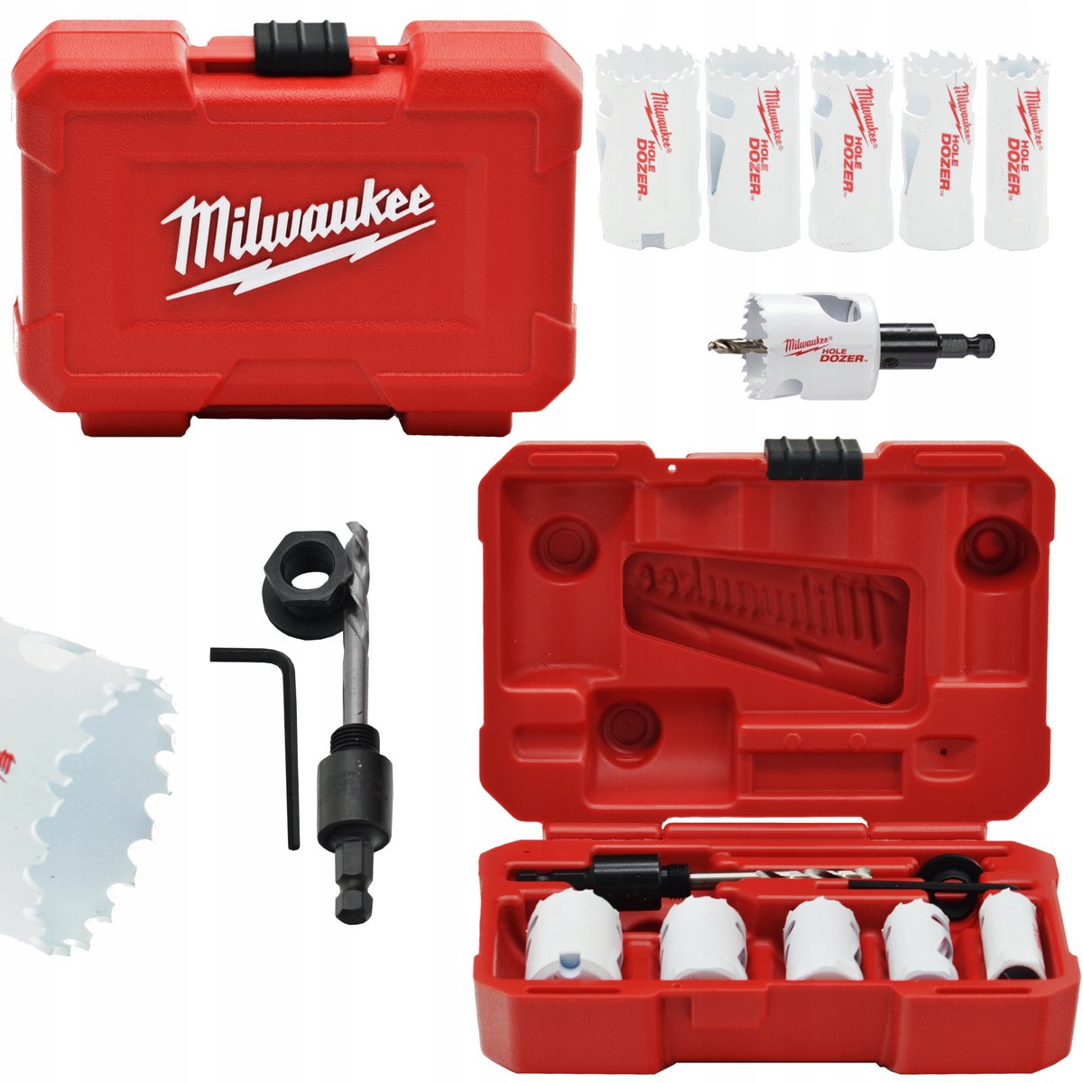 Milwaukee 49224083 7 delige bim gatzagenset in plastic koffer