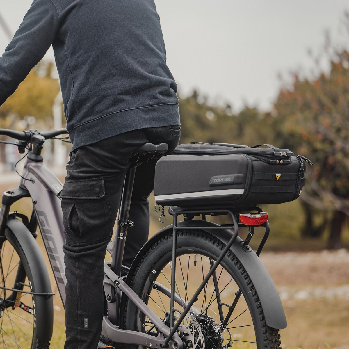 Topeak omi quicktrack 120-160 mm bagagedrager zilver