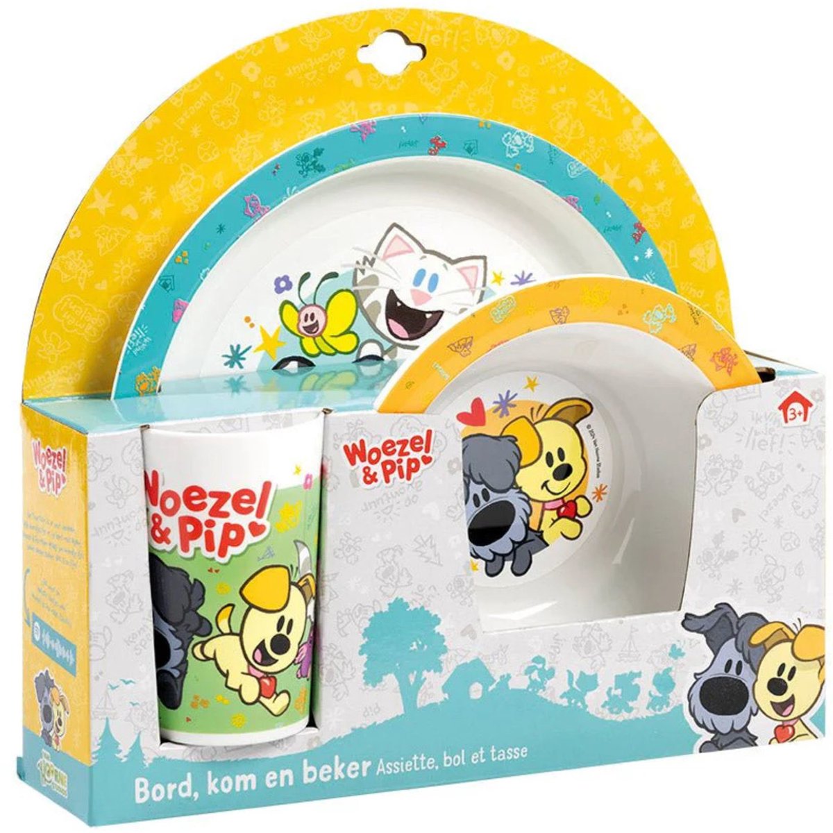 Bambolino toys woezel pip eetset, 3dlg.