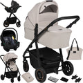 Lionelo amber plus 3-in-1 - kinderwagen - reiswieg - autostoeltje - xxl ventilatie