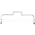 Westmark taartsnijder met 2 gekartelde snijdraden, roestvrij staal, lengte: 32 cm, simplex-duo, zilver, 71602270