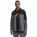 Under armour m challenger track jacket-gry heren sporttrui - titan grijs - zwart - wit m