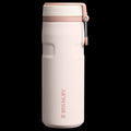 Stanley twist flip 2.0 waterfles met draaidop met springveer 0.47l - 10 uur koud - 2 dagen koud met ijs - roestvrijstalen drinkfles - bpa vrij - lekvrij - vaatwasserbestendig - black