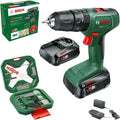 Bosch easyimpact 18v-40 accu klopboorschroefmachine 18v li-ion + 2 accu's + lader + 34 accessoires