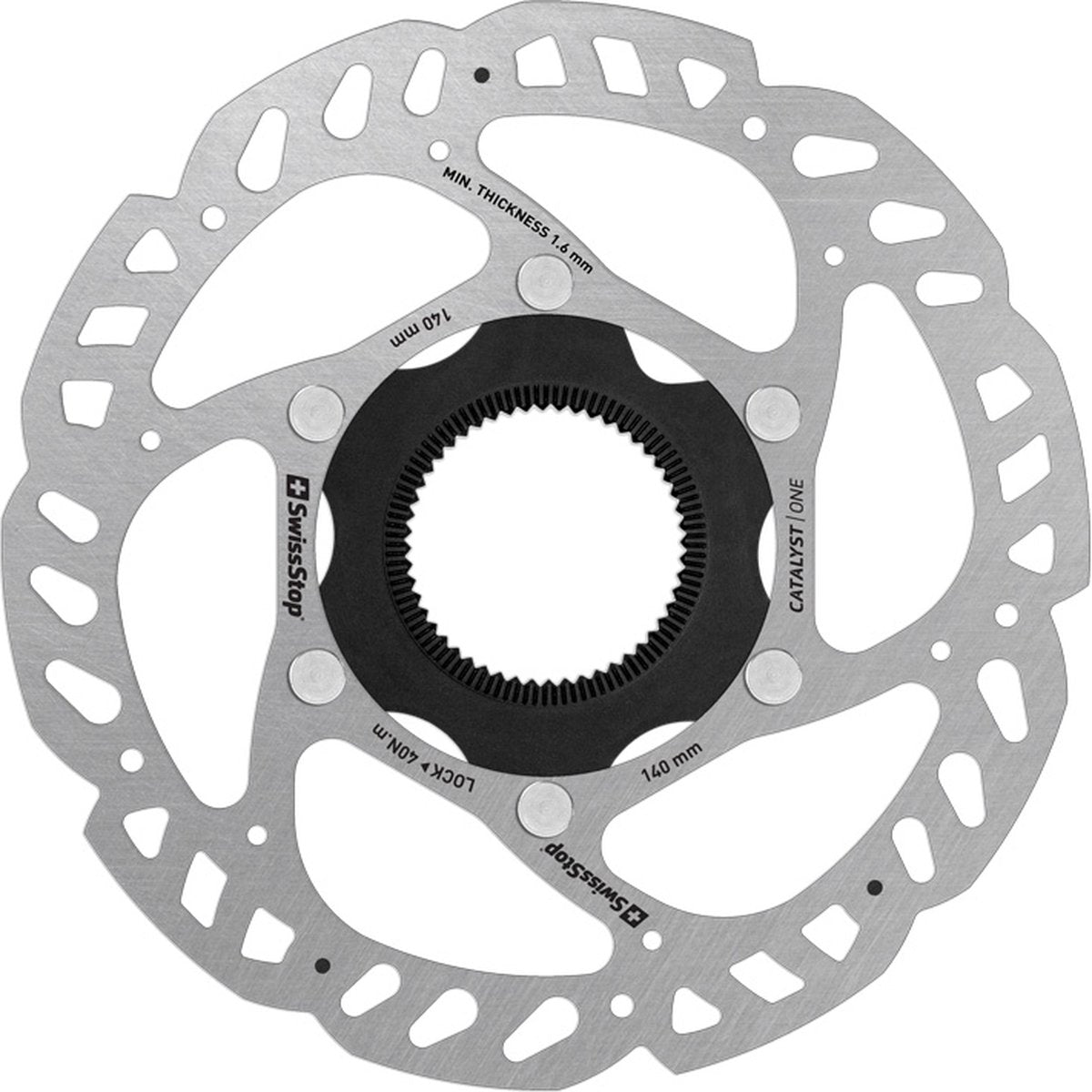 Swissstop remschijf 140mm centerlock catalyst one disc 1