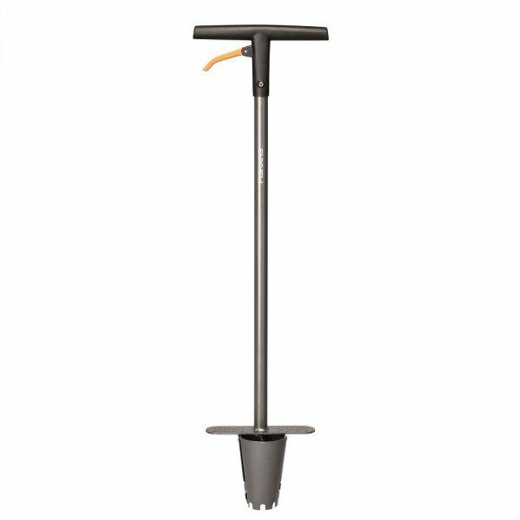 Fiskars ergo bollenplanter met lange steel - pootstok bollenpoter met antislip stabord - 100 cm