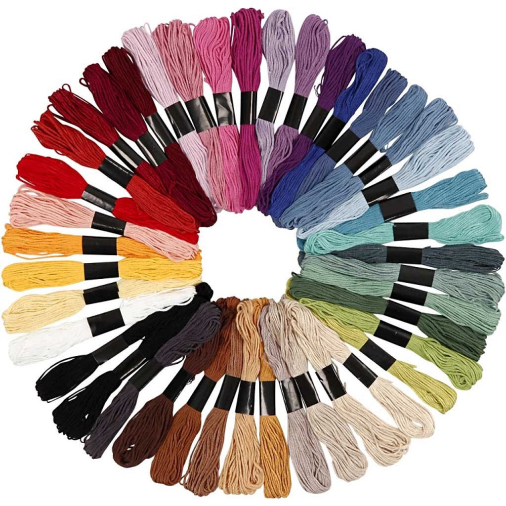 Creativ Company Stickgarn, 42 Farben