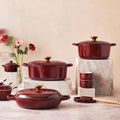 Le creuset braadpan - 30cm - campagnard garnet