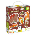 Banana panda stap voor stap puzzel bosdieren 2+.