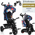 Lionelo haari - driewieler - drankhouder - 2in1 - draaibare zitting – rubberen onderhoudsvrije wielen – vrij wiel – schuifstang voor ouders – luifel – mand en tas – bekerhouder – groeit mee – vanaf 18 maanden tot 25 kg