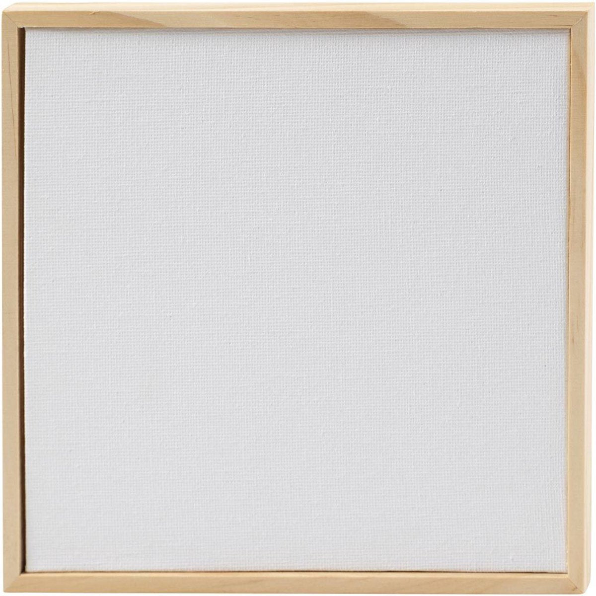 Creativ company canvas paneel schilderen 15,8x15,8 cm wit 10 stuks.