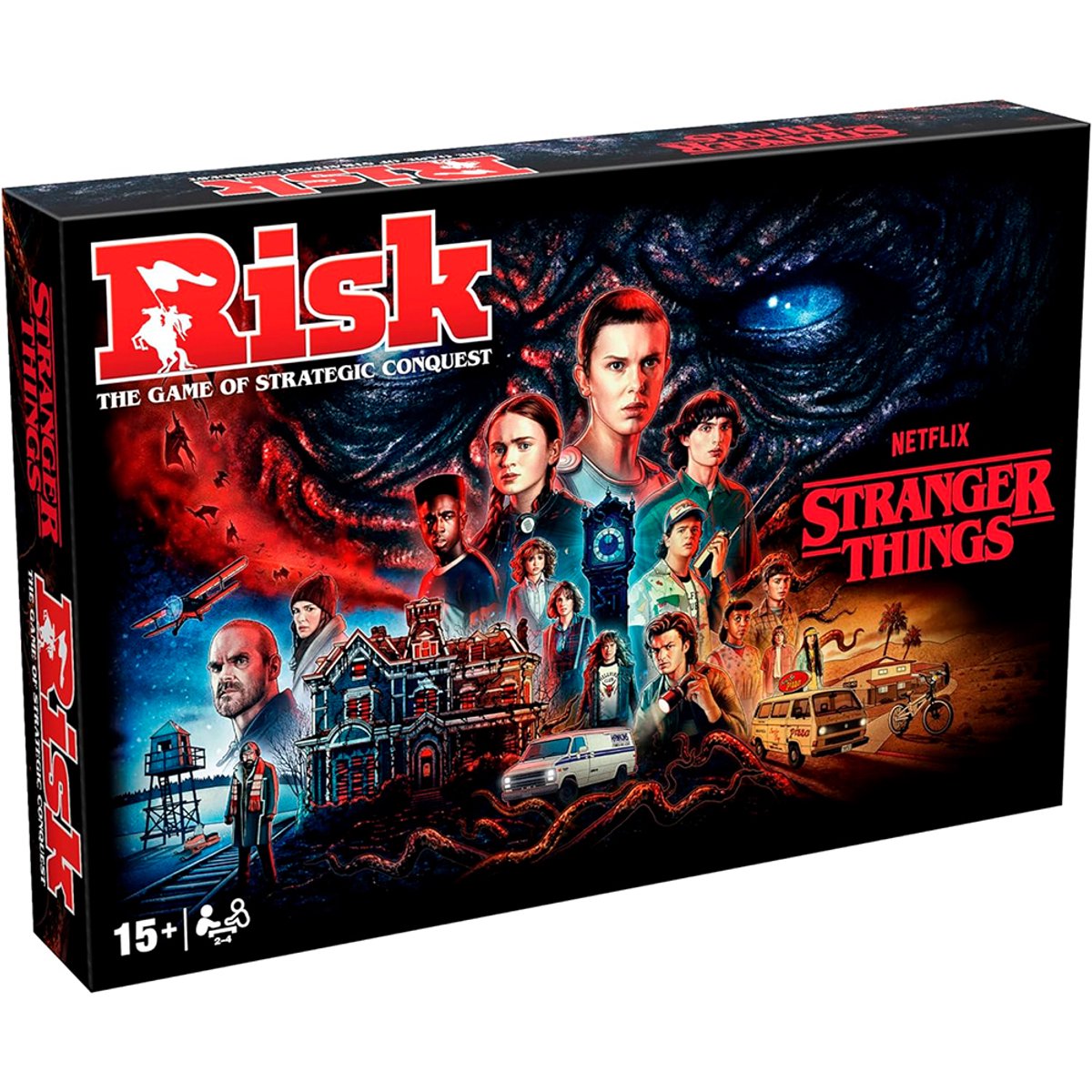 Hasbro winning moves risk - bordspel - stranger things - engels