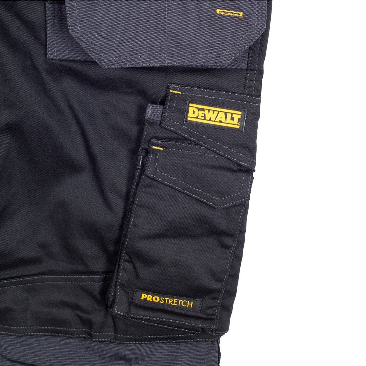 Dewalt - hamden stretch korte werkbroek grijs zwart