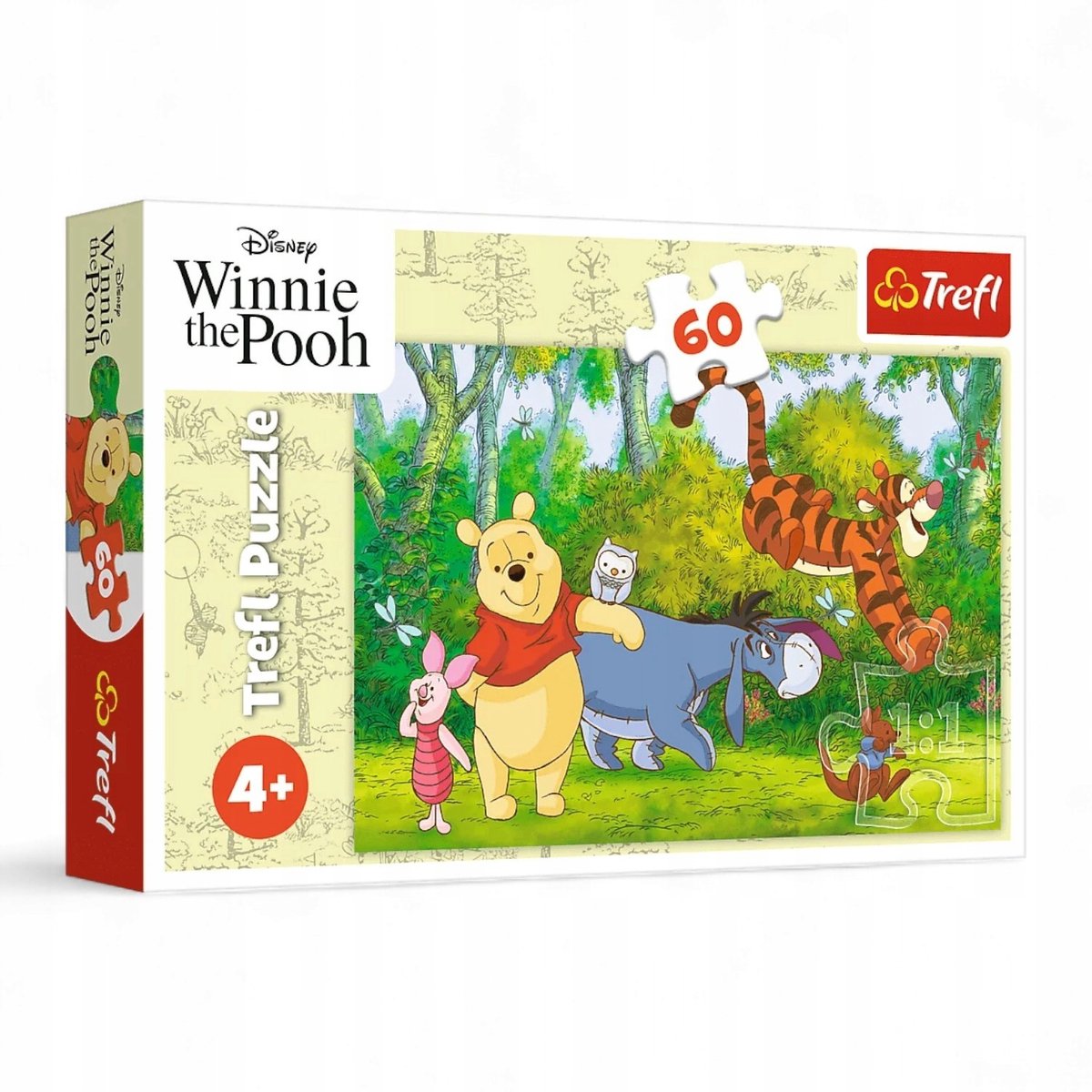 Trefl puzzel 60 stukjes - winnie de poeh smakelijke honing