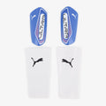 Puma ultra light sleeve scheenbeschermers wit blauw - maat l