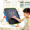 Hape mobiel tekenbord voor kinderen - dubbelzijdig whiteboard en krijtbord, kunstatelier, 3+