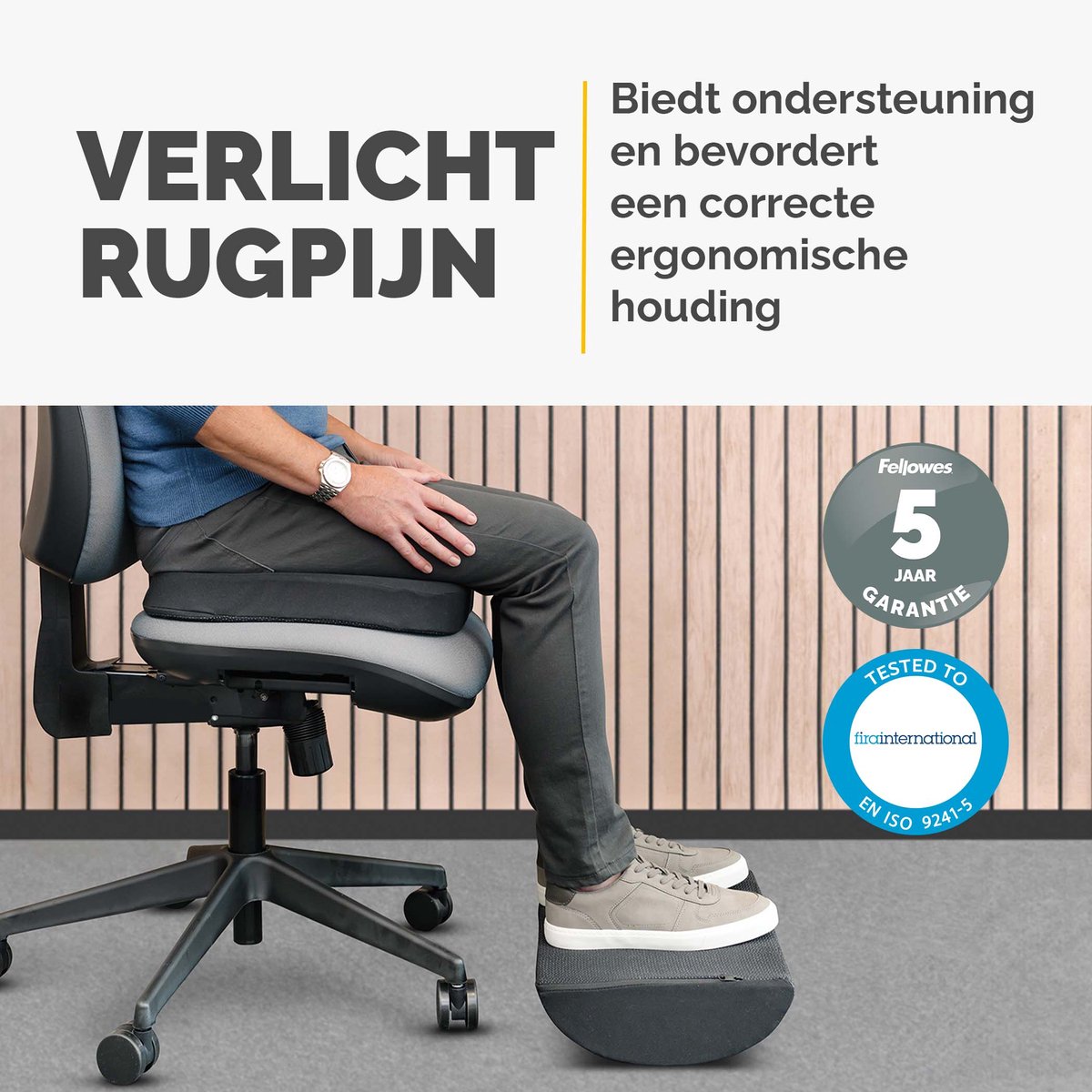 Fellowes voetensteun breyta 100119851 zwart