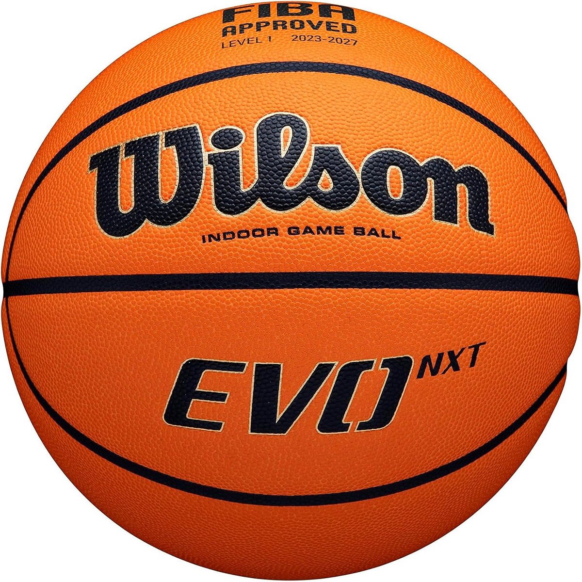 Wilson evo nxt fiba game (size 7) basketbal heren - oranje | maat: 7