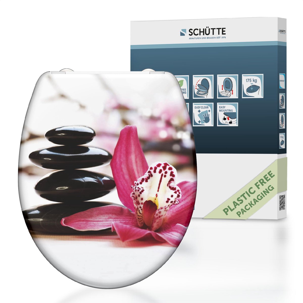 Schütte Schütte Toilettensitz mit weicherem Kurzabschluss-Wellness