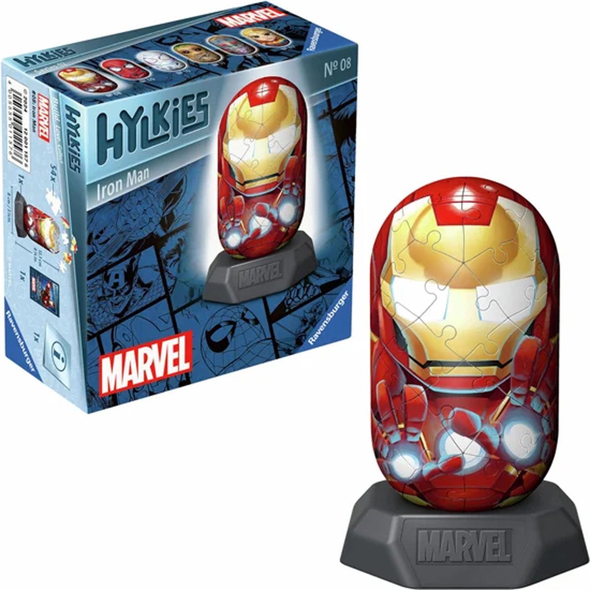 Ravensburger 3D-Puzzle Hylkies Marvel Iron Man, 54.